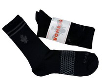 Bombas Pair Of 2 Mens Calf Socks Sz Medium Black Bee Honeycomb