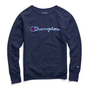 blue champion sweatshirt womens
