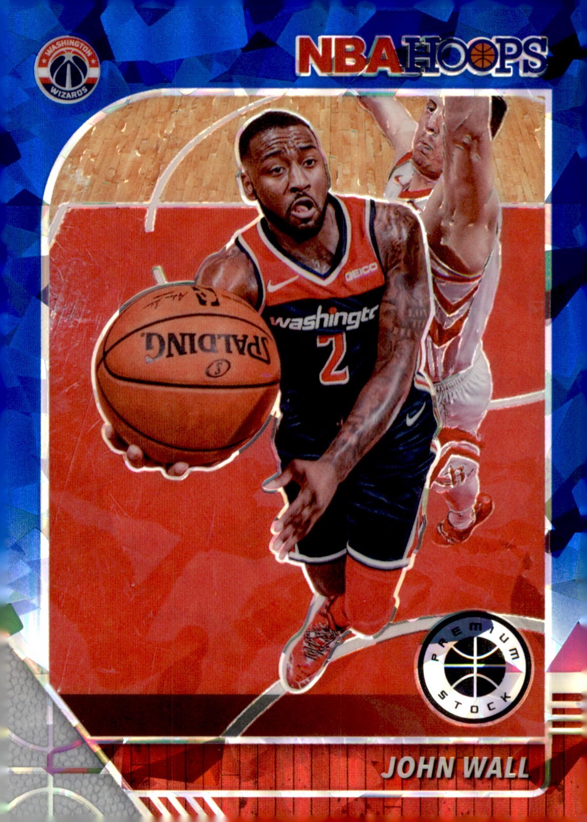 2019-20 Panini NBA Hoops Premium Stock - Blue Ice Prizm #191 John Wall
