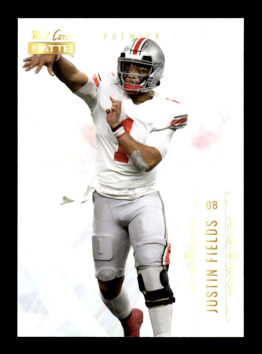 2021 Wild Card Matte Retail White #MBC-2 Justin Fields