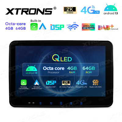 10.1' inch Android 13 8-Core 64GB DSP 2 DIN Car Stereo Radio GPS WiFi 4G LTE 2K