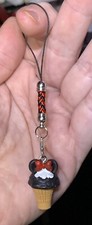 Minnie Mouse Icecream Charm Purse Keychain Zipper Pull Attachment