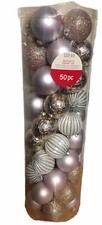 Ashland 50 Christmas Holiday Round Ornaments Shatterproof 2.2" New Multi-Color