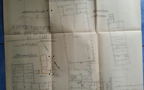 Siebigerode Gasthof z. goldenen Löwen Dokumente Beschreibung Bau Lageplan 1937