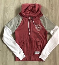 NWT Victoria Secret Pink Soft Begonia Gray Perfect Full Zip Hoodie Jacket XS NEW