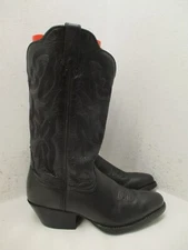 Twisted X Black Leather Embroidered Cowgirl Boots Womens Size 6.5 B Sty WWT0001