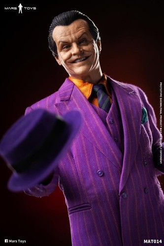 Mars Toys MAT014 1/6 Batman 1989 JOKER J Nicholson 12'' Action Figure In Stock - Picture 8 of 10