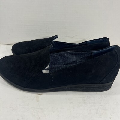 Dr Scholls Women Black Memory Foam Cool Fit Slip On Fabric