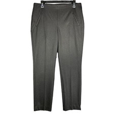 CHICO'S Fabulously Slimming Ankle Pants Women  s 1 US 8 M Gray Pockets Stretch