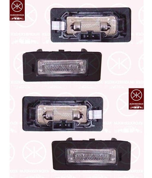 Neue Lizenznummernschildlampe - L/R - Passt Zu Audi A1 (8X1, 8XK) 2007-2018 X2-image