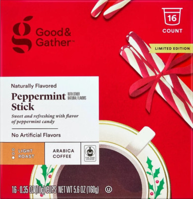 Good & Gather Peppermint Stick K-Cups Coffee - 16 Ct, BB 09/25