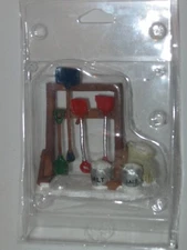 Lemax Christmas Village Shovels And Salt #64482, 2006 Accessory 