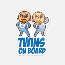 Twins On Board Vinyl Sticker Decal