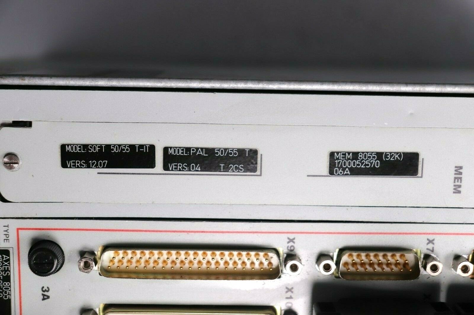 FAGOR PSB3-8055 / CPU 8055 128K / SOFT 50/55 T-A / AXES 8055 Ver.19C ...