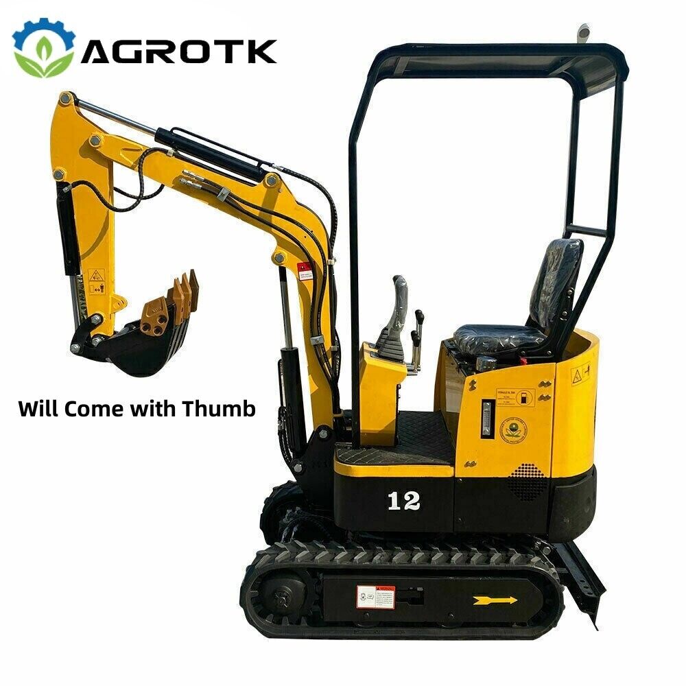 AGT H12 13.5 HP 1-Ton Mini Excavator Digger Tracked Crawler AGT H12 13.5 HP 1-Ton Mini Excavator Digger Tracked Crawler