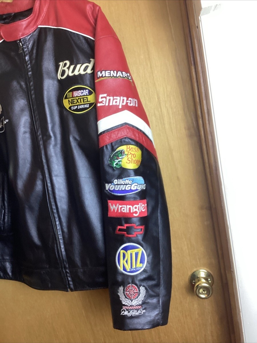 Vintage Dale Earnhardt Jr #8 Chase Wilsons Leather Budweiser