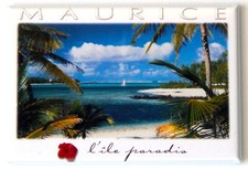 Mauritius Island FRIDGE MAGNET travel souvenir