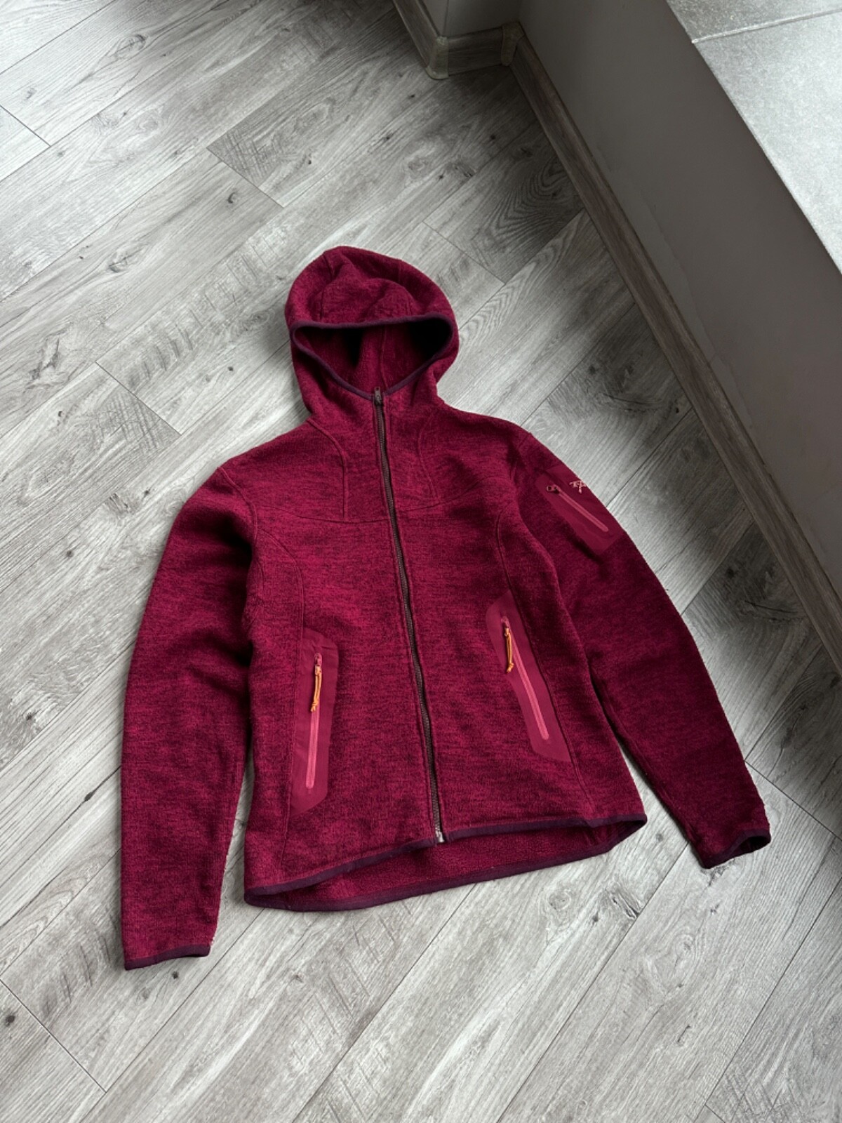 ARC'TERYX Arcteryx giacca felpa con cappuccio donna polartec full zip cover taglia: M