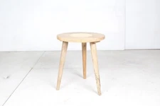 Mango Side Table with Cane