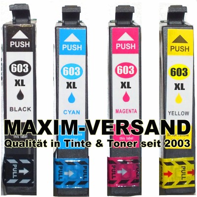 4x Patrone Ersetzen Epson 603 Xl Set Expression Home Xp3100 Xp3105 Xp4100 Xp4105 Ebay