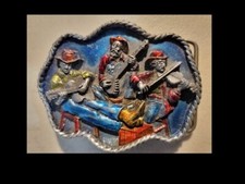 Vintage 1983 American Country Bluegrass Music Commemorate Siskiyou Belt Buckle