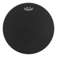 Remo Emperor X Black Suede 14" Snare Drum - Bottom Black Dot