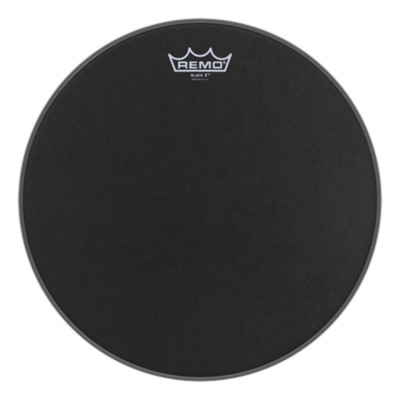 Remo Emperor X Black Suede 14'' Snare Drum - Bottom Black Dot