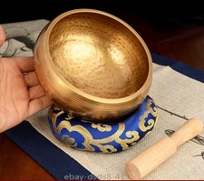 Brass Buddha Singing Bowl Sound Healing Meditation Relax Therapy Buddhism Bowls