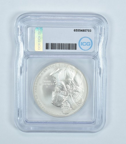 2011-S Medal Of Honor Commemorative Silver Dollar MS70 ICG *4297 - Picture 2 of 5