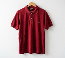 Polo sportiva vintage Lacoste uomo L rossa made in France Chemise Devenlay anni 90