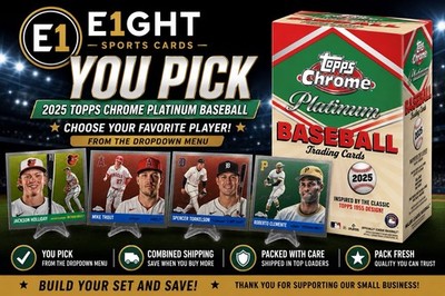 2025 Topps Chrome Platinum Anniversary Pick Your Card Vets, Rookies and HOF's