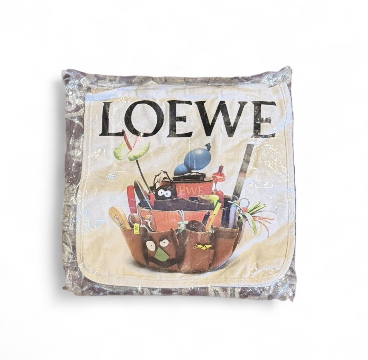ブランドショッパーセットLOEWE,Paul Smith,Gucci等 LOEWE Ghibli Collaboration Gate Pocket Bag Leather Brown Silver