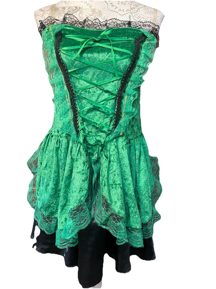 Wicked Costumes - Emerald Witch Medium 10-12  Fancy Dress Halloween