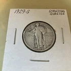 1929 S Standing Liberty Quarter Vtg Silver Collectible Grade