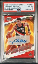 Toumani Camara 2023-24 Contenders Optic Up And Coming Autographs /125 RC PSA 10