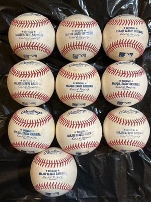 10 OFFICIAL RAWLINGS MAJOR LEAGUE BASEBALLS, MANFRED JR