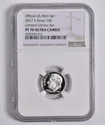 PF70 UCAM 2017-S Silver Roosevelt Dime Limited Edition NGC BROWN Lbl *9771