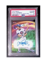 2025 Topps - Finest, #CAV-RS, RYNE SANDBERG, Auto, Creators, Green, PSA 10