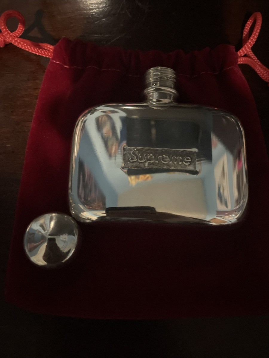 Supreme Box Logo Pewter Mini Flask (FW20) - Wentworth Pewter Co