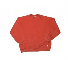 Vintage Russell Athletic Blank Sweatshirt Men's XL Red Distressed USA Made 90's