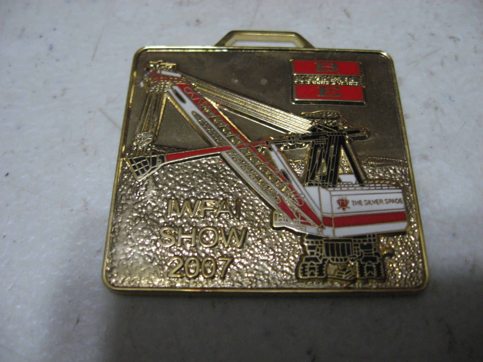 Bucyrus Erie 1950-B Silver Spade Power Shovel Watch Fob 2007 IWFAI Show