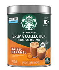 Starbucks Crema Collection Premium Instant Salted Caramel Flavored Coffee, 7.12