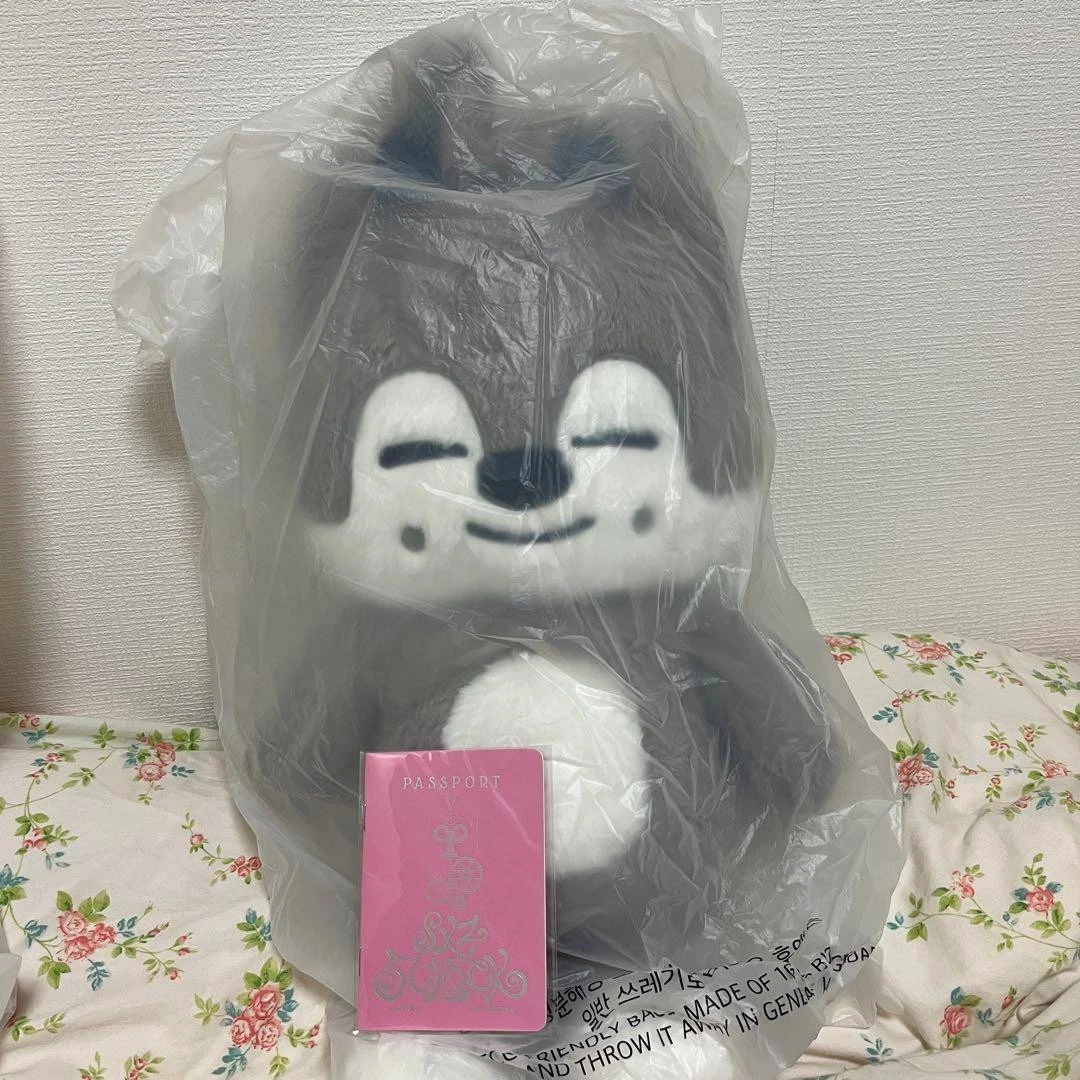 Official Stray Kids SKZOO Wolf Chan Plush Doll Teddy Bear Ver W