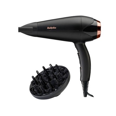 BABYLISS D570DE TURBO SHINE 2200 Haartrockner Schwarz/Bronze (2200 Watt)