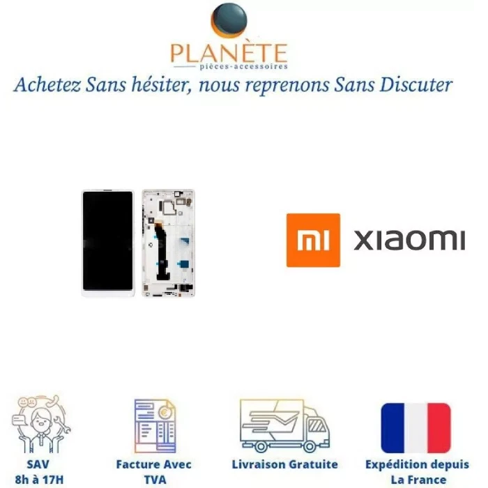 Original Écran tactile LCD Blanc pour Xiaomi Mi Mix 2S 560410021033 - Photo 1/1