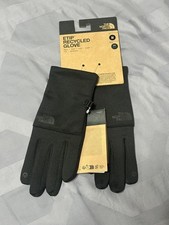 New The North Face Recycled ETIP Gloves Black Men's Medium M 45 MSRP
