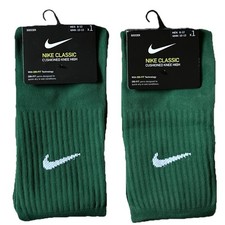 NEW Nike Soccer Unisex Green Cushioned Knee High Sock Classic Ribbed SX5728-323