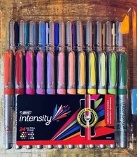 BIC Intensity Permanent Markers Ultra Fine Point, ASSORTED , 0.3mm, 24pk NEW 