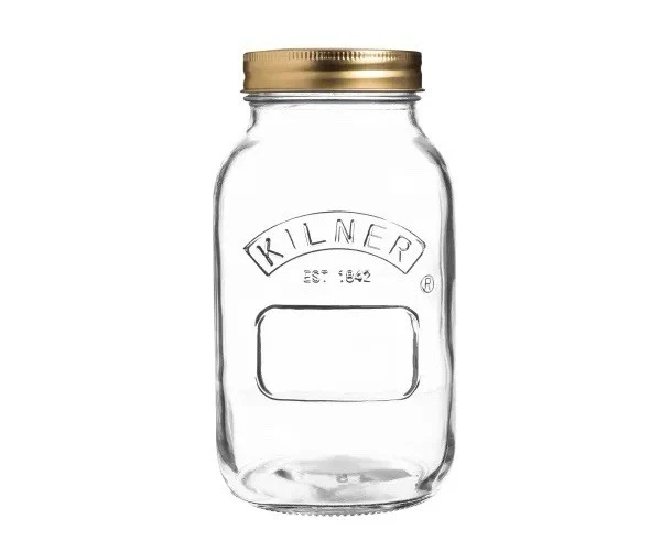 3 x KILNER PRESERVE JAR 1L SCREW LID - LA 218