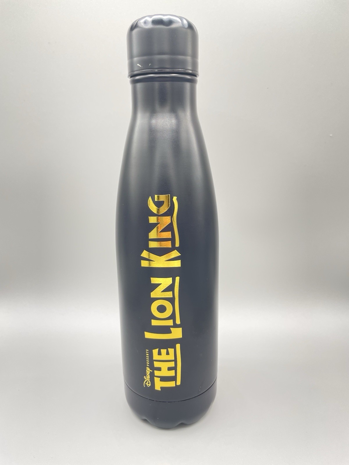 🔥 Disney The Lion King Matte Black Gold Logo Stainless St